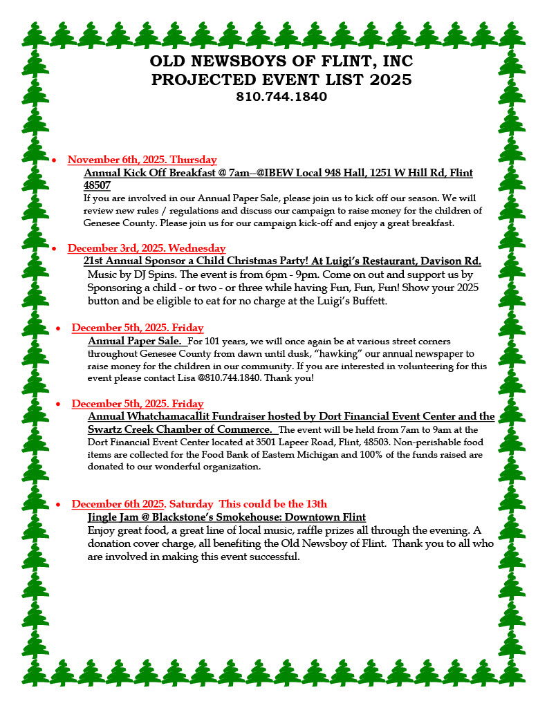 Event List 2025 Page 2